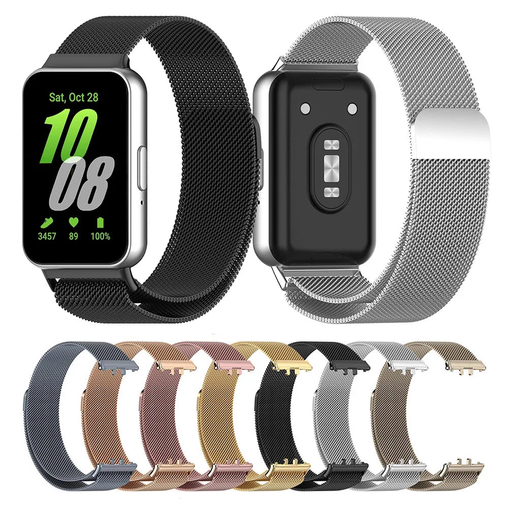 Milanese Loop Edelstahl Armband für Samsung Galaxy Fit 3 Unisex