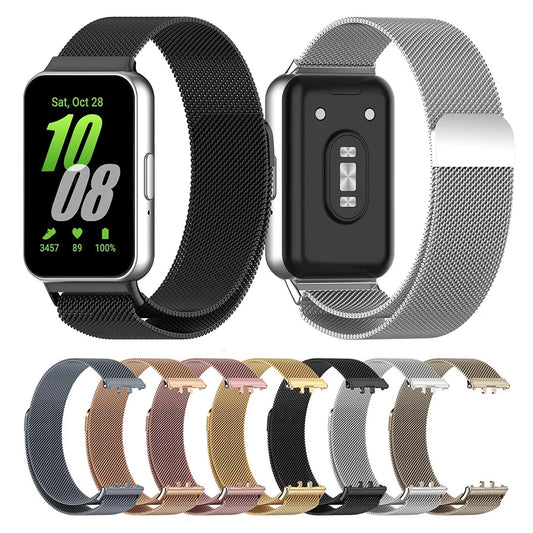 Milanese Loop Edelstahl Armband für Samsung Galaxy Fit 3 Unisex