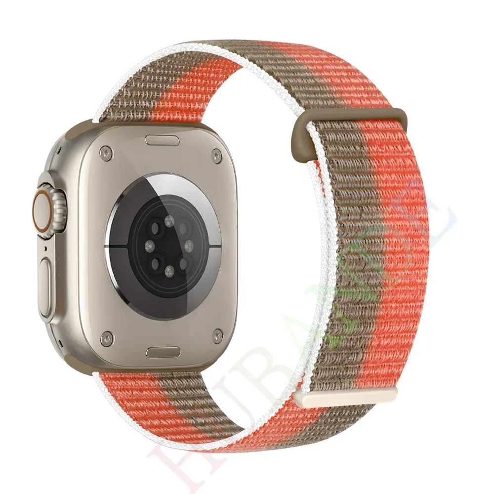 Atmungsaktives Nylonarmband für Smartwatch 38-49 mm, Unisex