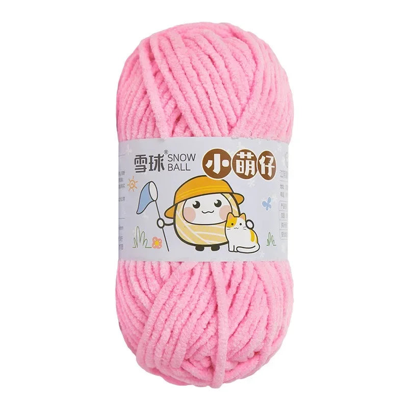 Weiches dickes Chenille Strickgarn 50g für DIY Schal Mütze Pullover