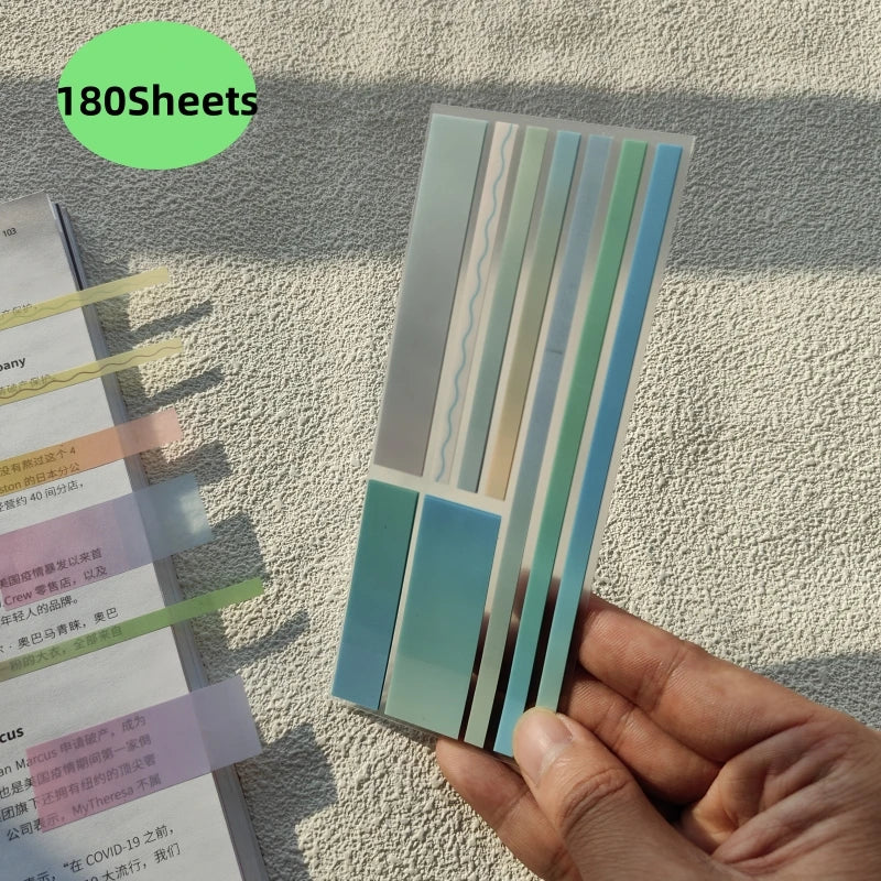 160/180x Seitenmarkierungen Haftnotizen - Wiederverwendbare Akten Index Aufkleber Tabs