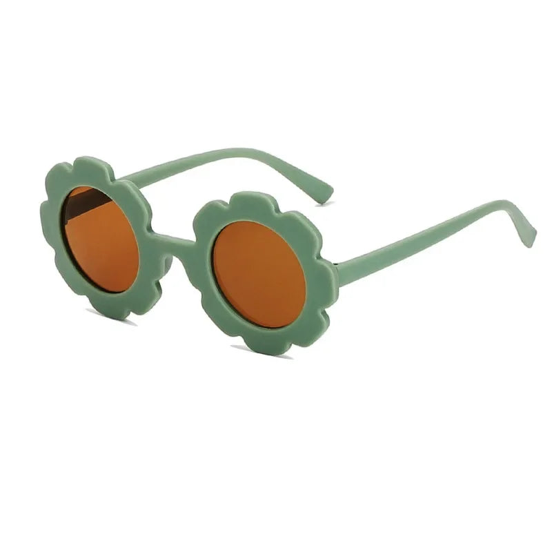"Sonniger Schutz: Runde Sonnenblume Kinder Sonnenbrille mit UV400 für Kleinkinder"