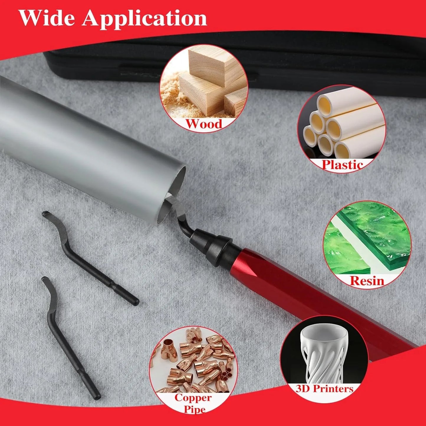 Metall Entgratungswerkzeug Set mit 15 HSS Klingen für präzises Entgraten