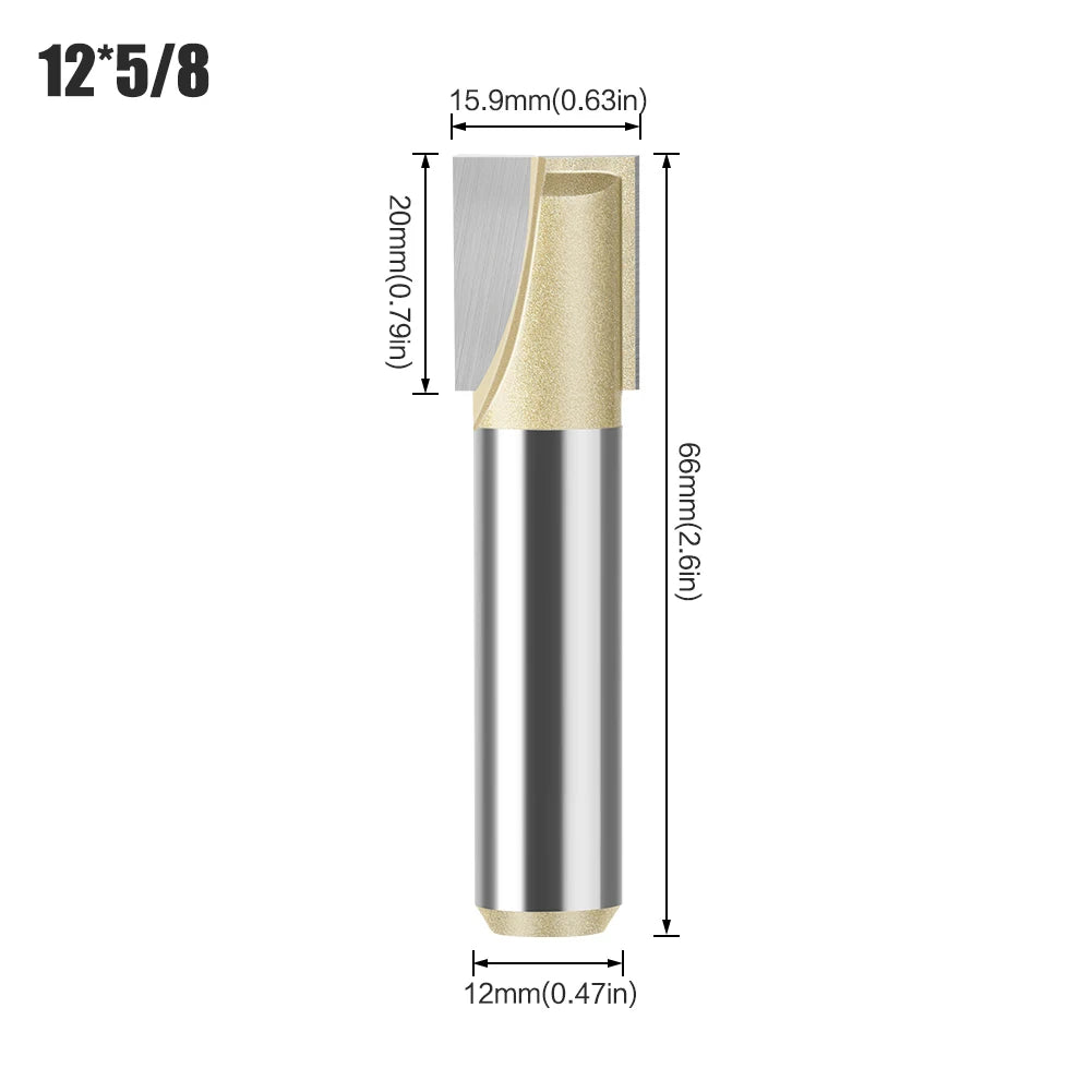 Professionelle Hartmetall Fräser 6mm und 12mm Schaft für Holz