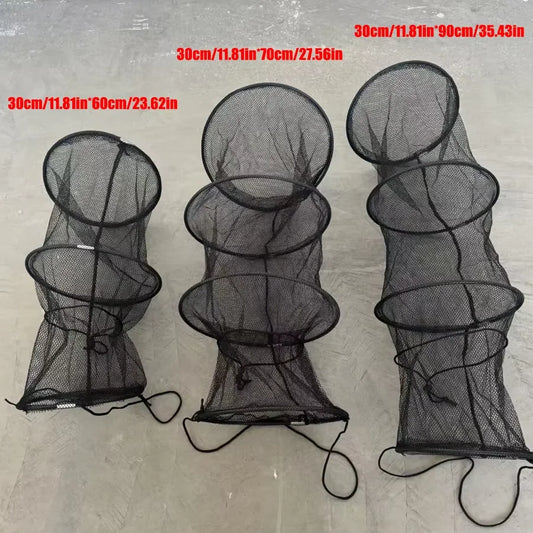 Fischernetze, großes Fassungsvermögen zum Halten vieler Fische, mit Seilen zum einfachen Verlust, faltbar zum einfachen Tragen-Yabubest - Home & More