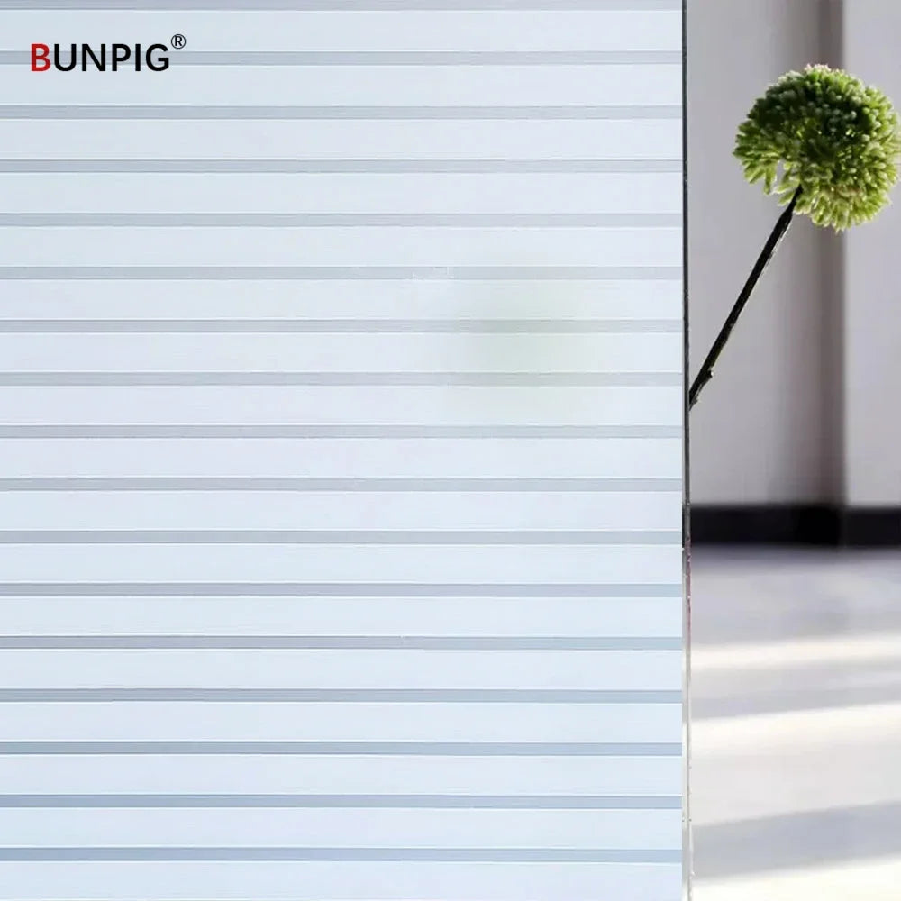 BUNPIG Fensterfolie Sichtschutz & UV-Schutz | Selbstklebend & Mattiert