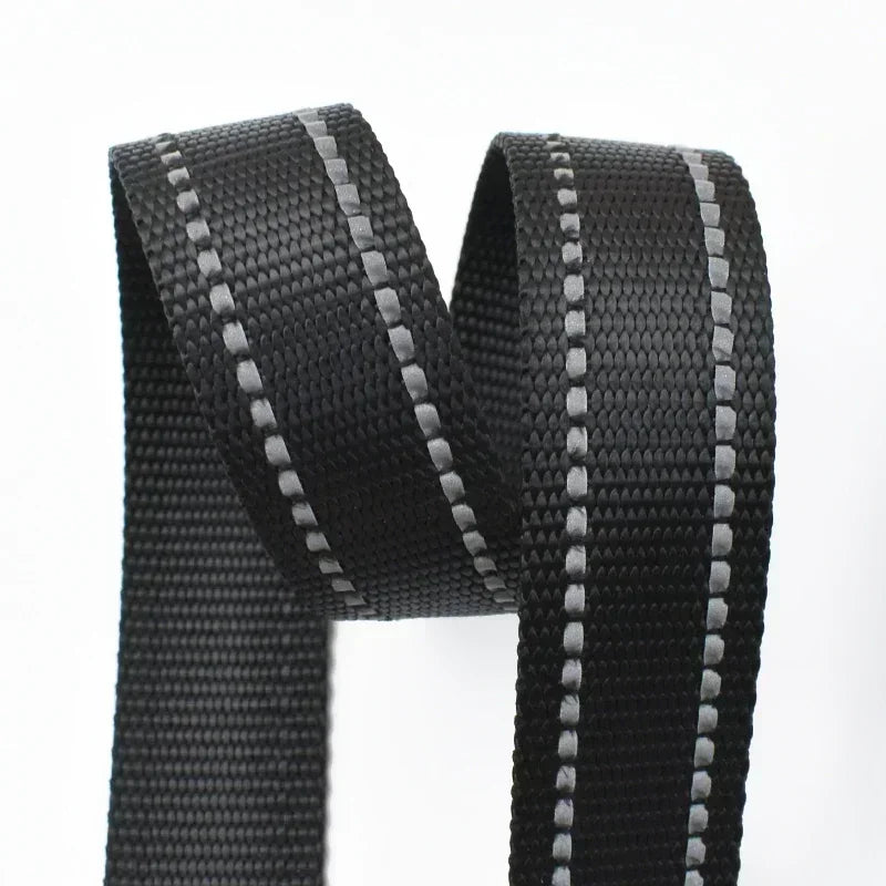 Reflektierendes 25 mm Polyester-Gurtband 5 m für Taschen DIY Hundehalsband