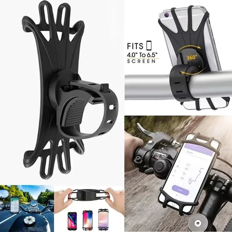 360 Grad drehbarer Handyhalter für Fahrrad und Motorrad mit Silikonzug-Yabubest - Home & More