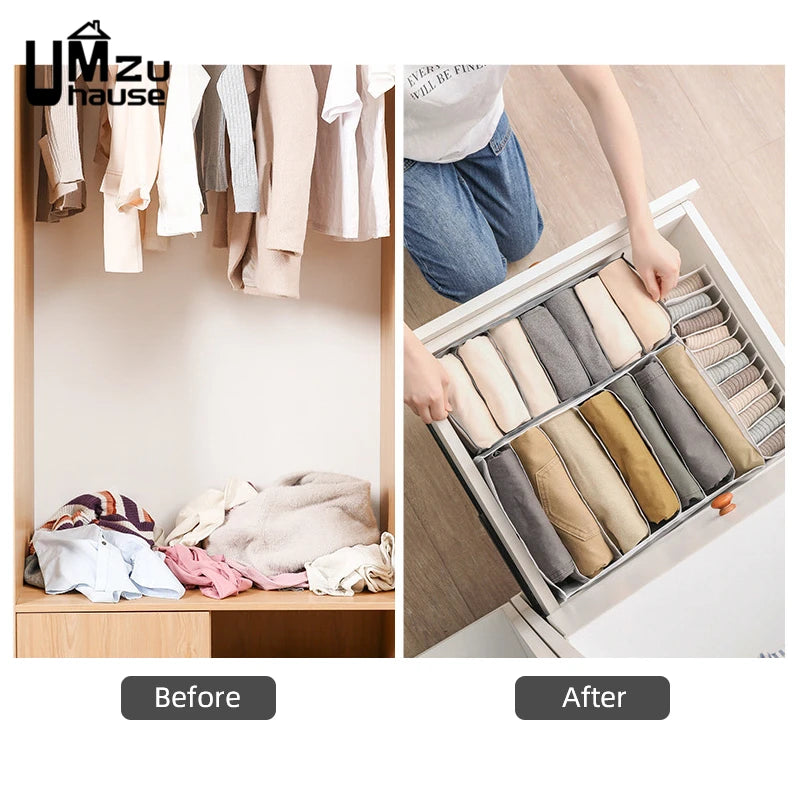 Mesh Schubladen Organizer für Unterwäsche Kleidung mit geteilten Fächern