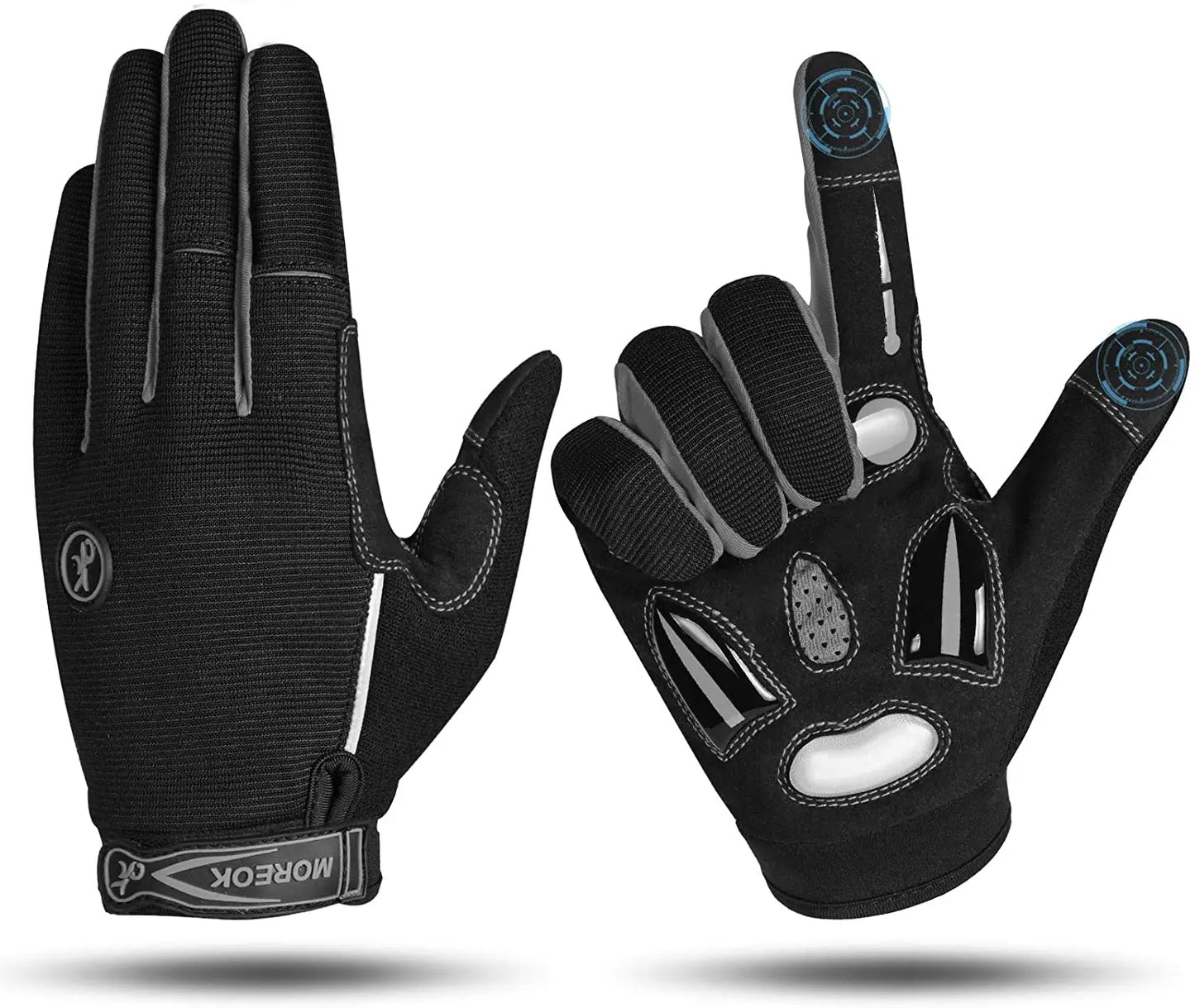 Vollfinger Winter Fahrradhandschuhe mit Gelpolstern rutschfest und Touchscreen
