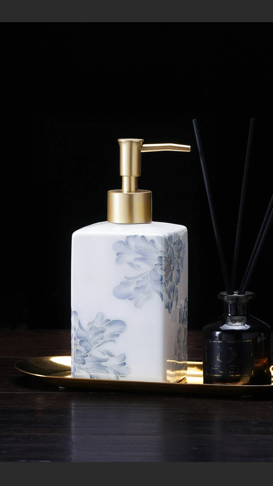 Keramik Seifenspender für Flüssigseife Badezimmer Accessoire