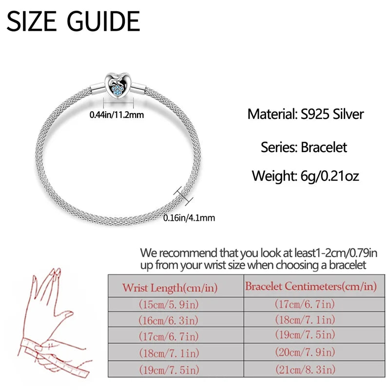 Armband Silber 925 mit Stern Mond Sonne und Grünem Zirkon Charm