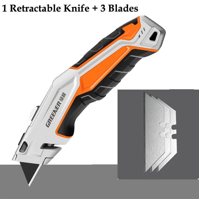 Multifunktionales Faltmesser aus Zinklegierung für präzises Schneiden