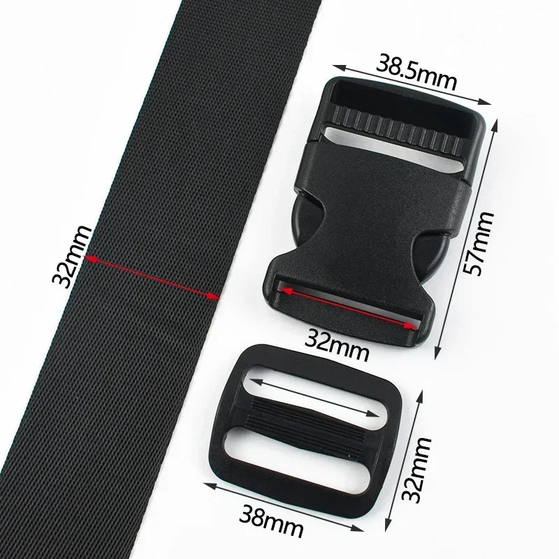 Robuste Kunststoff Schnallen Set für Rucksack, Gurte und DIY Projekte