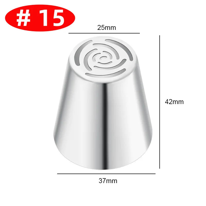 Premium Edelstahl Spritztüllen Set – 30+ Backdüsen für kreative Gebäck-Deko