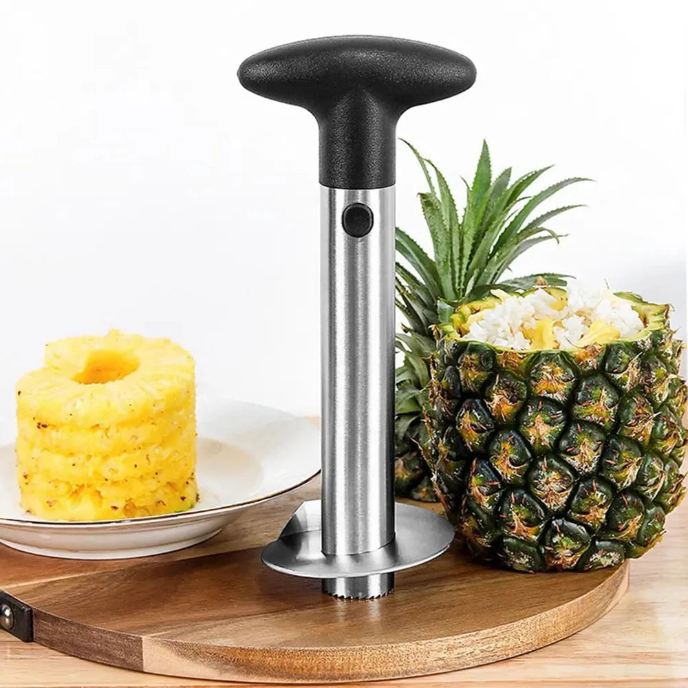 Edelstahl Ananas Schäler Corer Slicer Obst Cutter Küchen Gadget