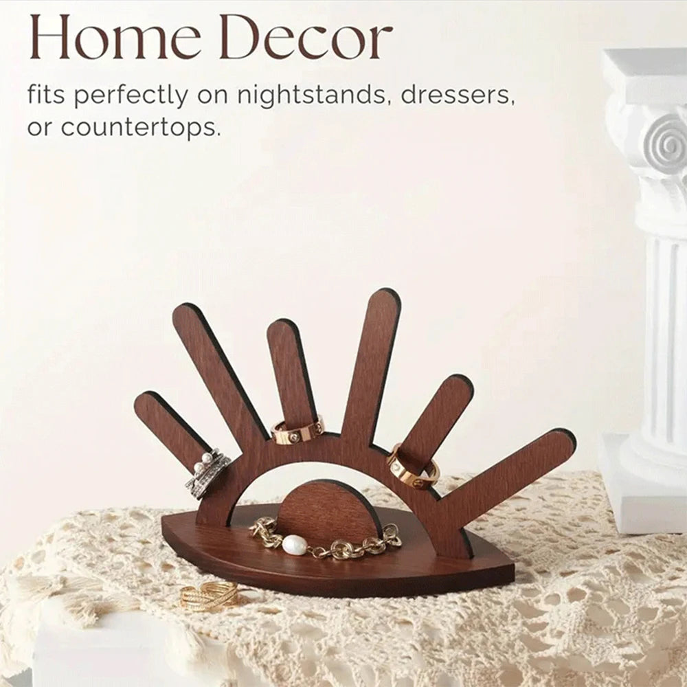 Schmuckständer aus Holz für Ringe Armbänder und Ohrringe