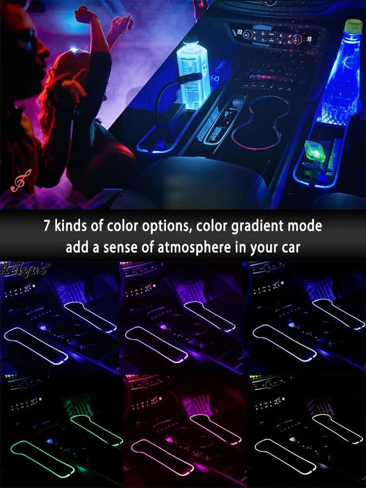 Auto Sitz Spalt Organizer mit USB Ladefunktion & Atmosphäre Lampe