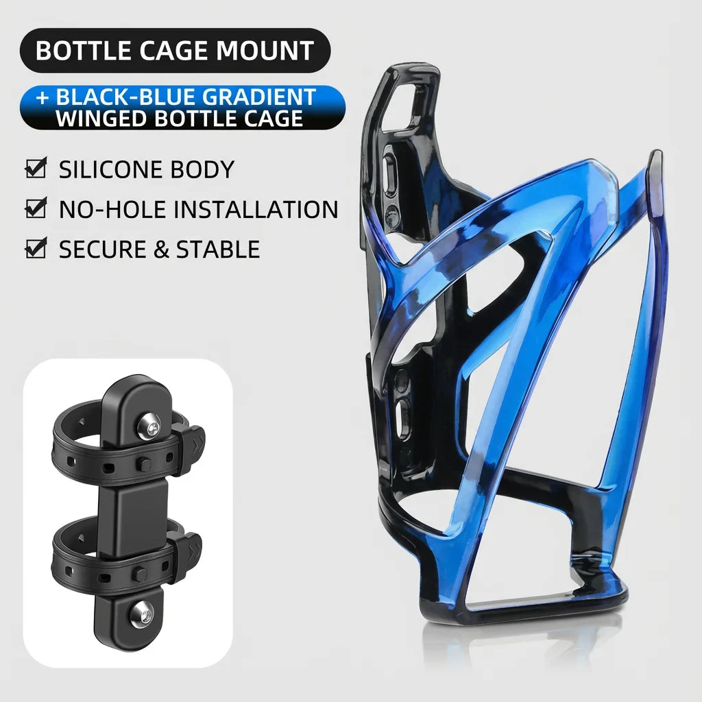 Bohrfreier Silikon-Fahrrad-Flaschenhalter, ultraleicht, bunt-Yabubest - Home & More