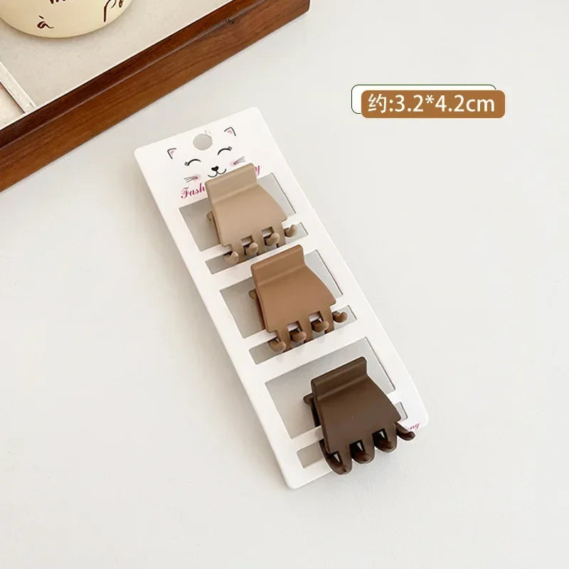 3er Set Matte Haarklammern Geometrisch für Frauen und Mädchen