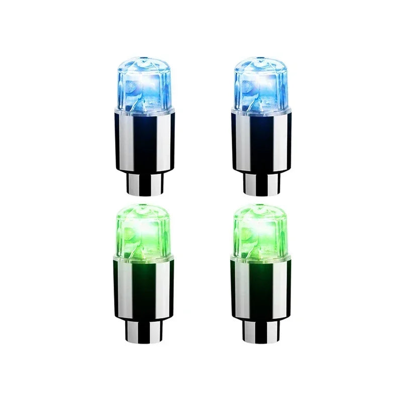 LED Radlichter bunte Reifen Ventilkappen 2 4 8 Stück für Auto Motorrad