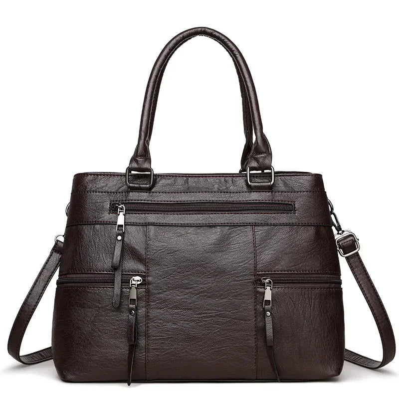Elegante Damen Handtasche Kunstleder – Schulter, Crossbody & Tote Tasche