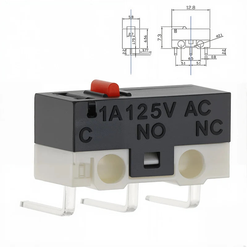 20er Set Mini Mikro Endschalter SPDT 1A 125V mit Hebel