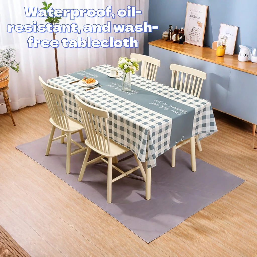 Moderne rechteckige Tischdecke – wasserdicht und ölabweisend