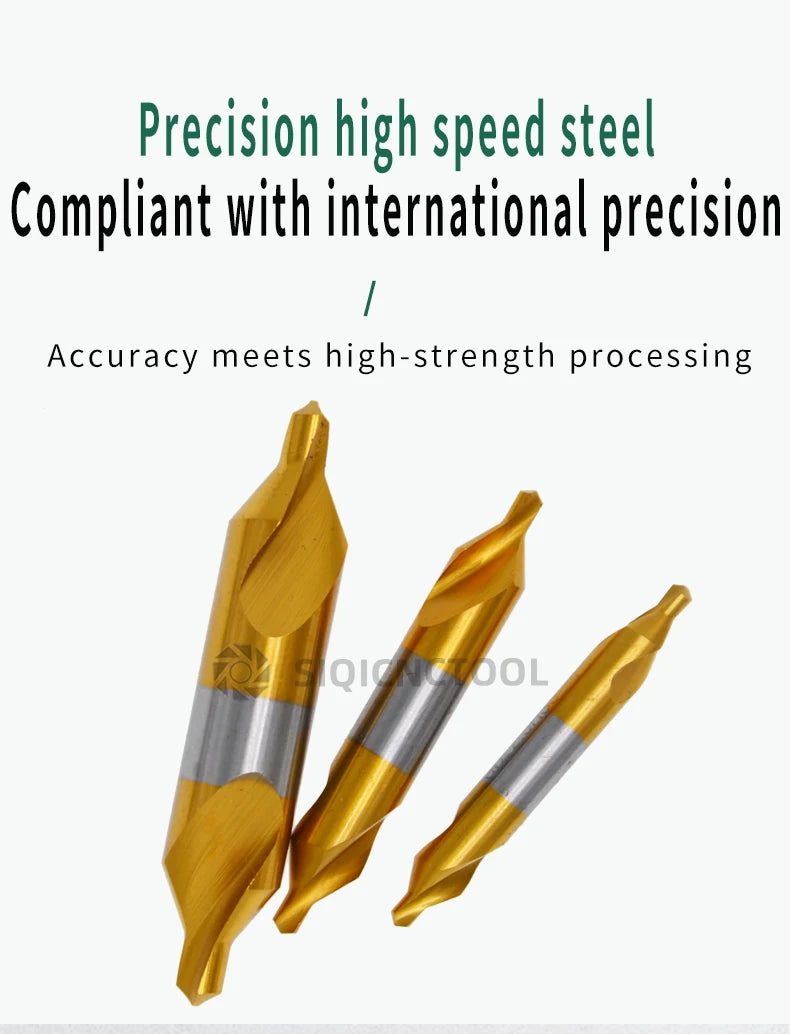 HSS Zentrierbohrer-Set 6-tlg. für präzise Metallbohrungen (1,0-5,0mm)