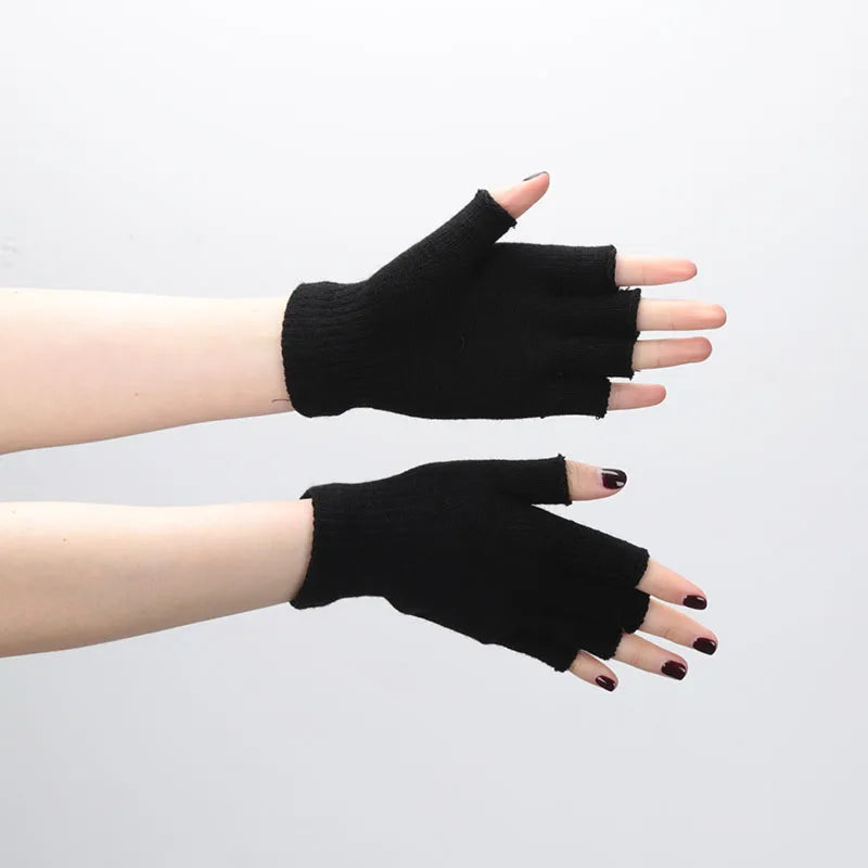 Warme Halbfinger Strickhandschuhe Unisex für Sport und Alltag