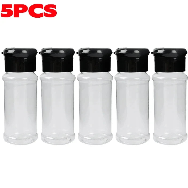 Transparente Gewürzbehälter 100ml mit Deckel Vorratsglas Küche Set