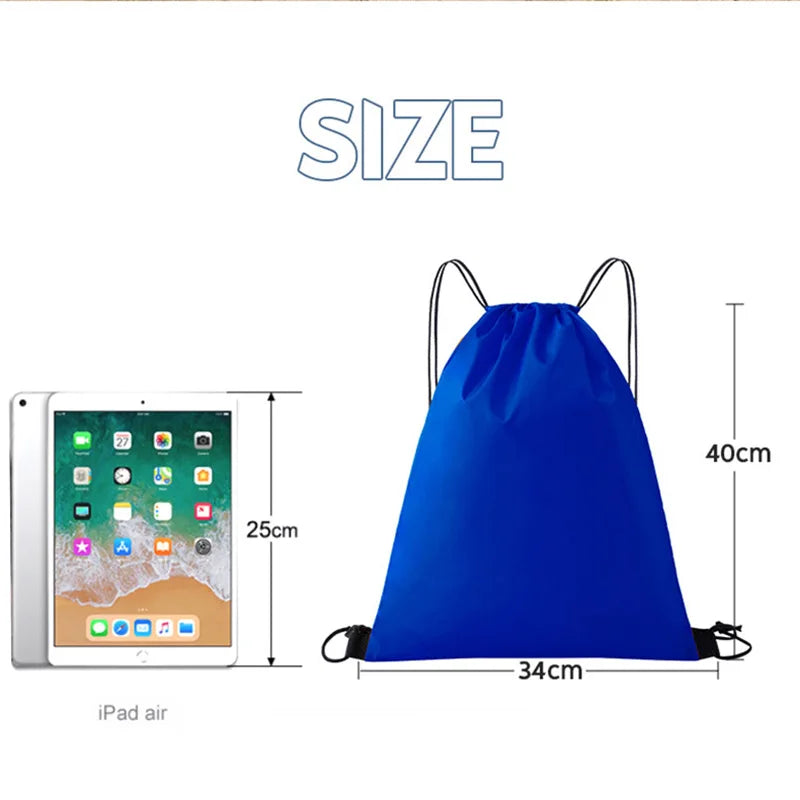 Wasserdichte Nylon Aufbewahrungstasche mit Kordelzug für Reisen Sport