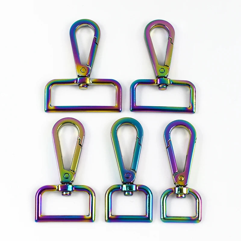 Metall Karabiner Schnallen Set 20-50mm für Tasche Gurt DIY drehbarer Clip