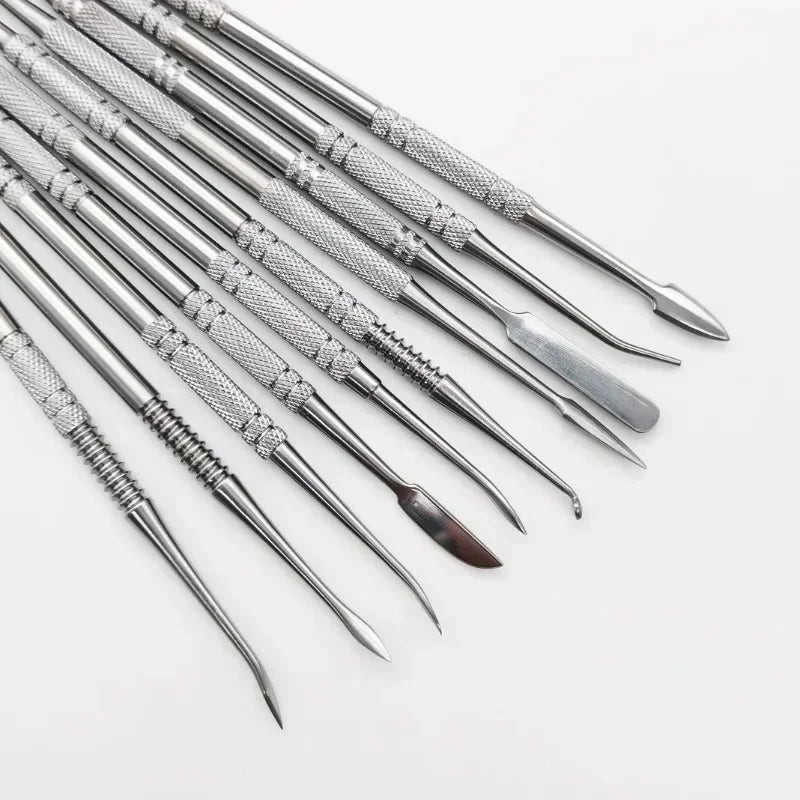 10-teiliger Satz Edelstahl Ton- und Modellierwerkzeuge für Polymer Clay