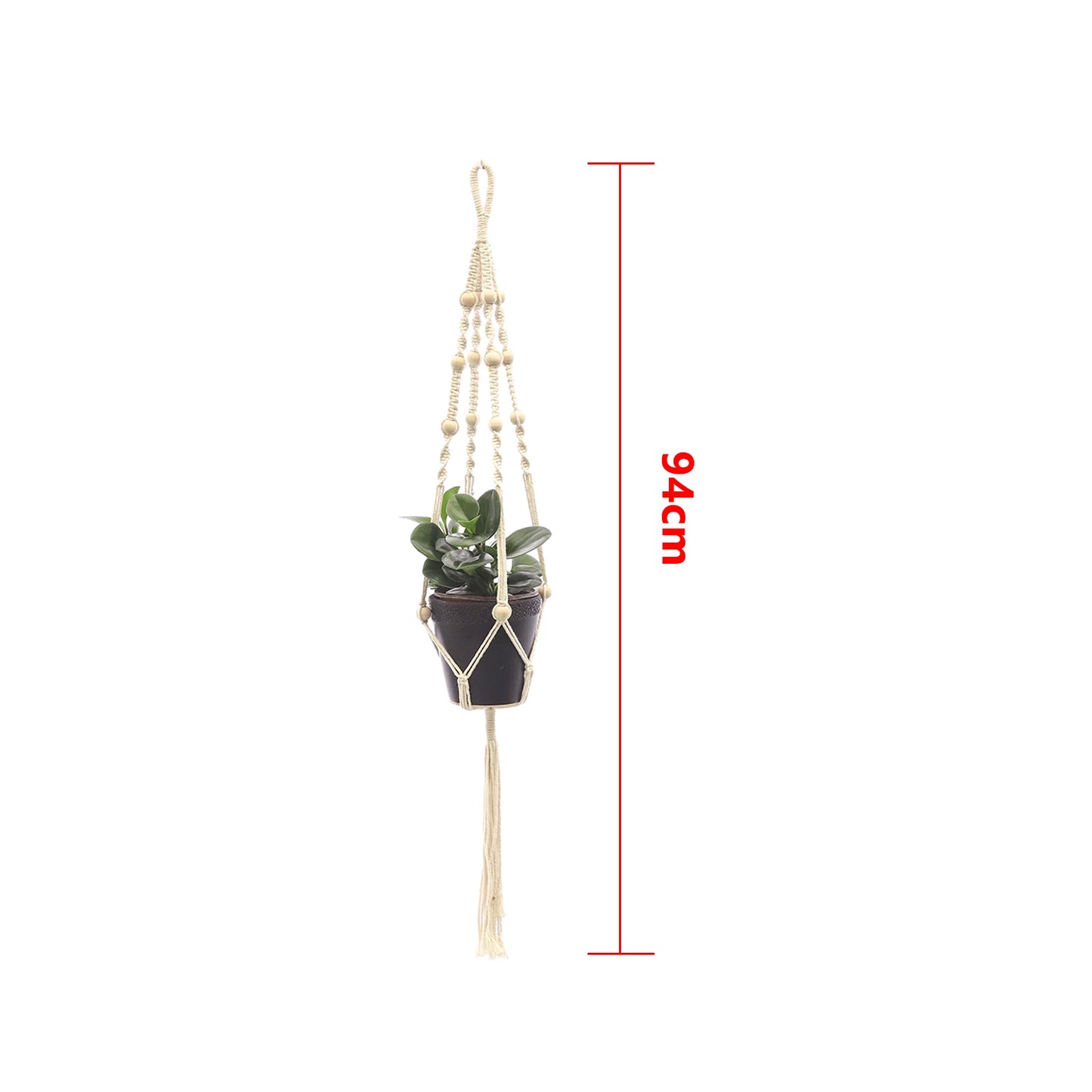 Handgefertigter Makramee Pflanzhalter für Urban Jungle