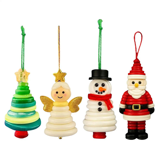 DIY Weihnachtsanhänger Set aus Knöpfen für festliche Dekoration