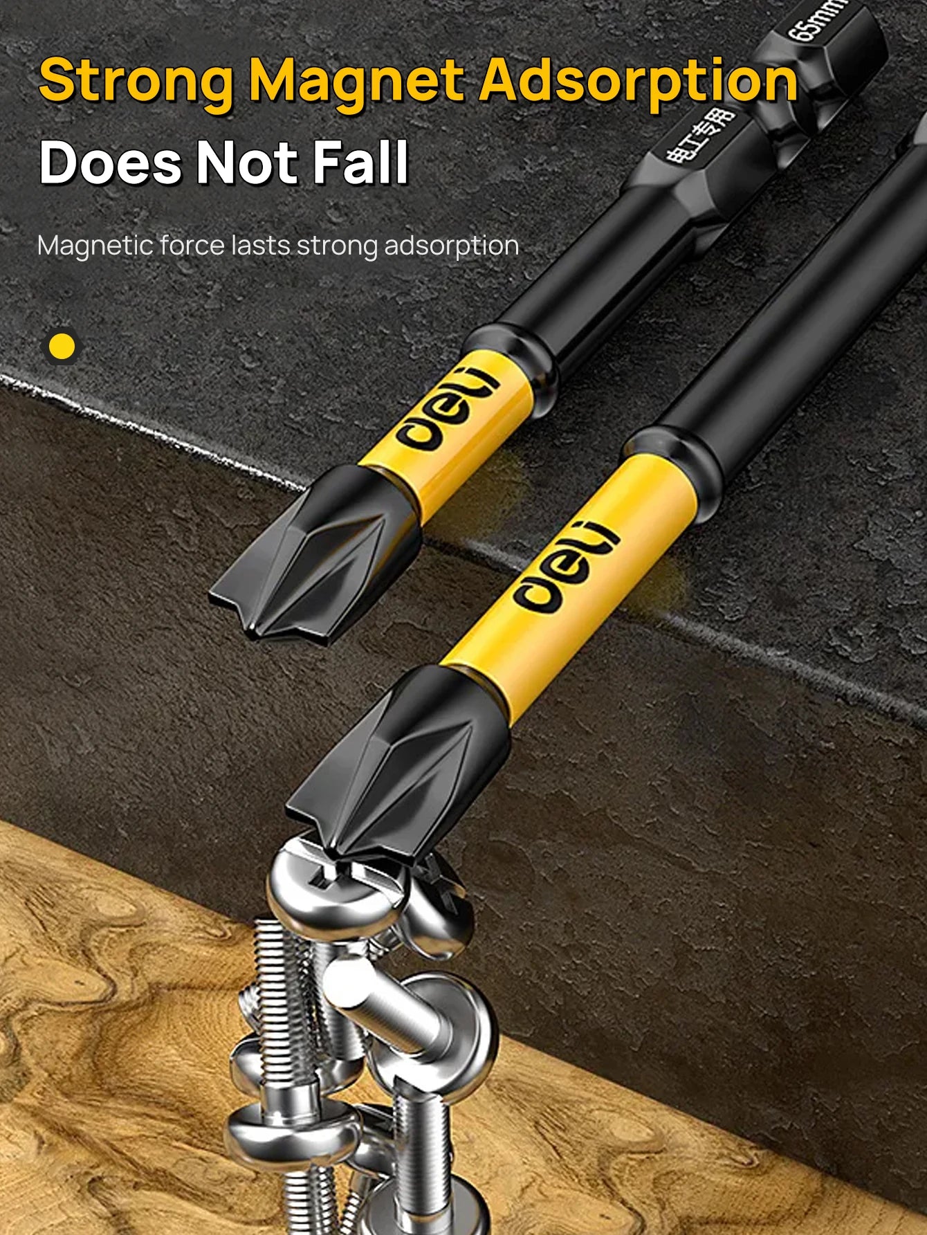 Magnetischer Schraubendreher-Satz Set, Rutschfest, 65/110/150mm