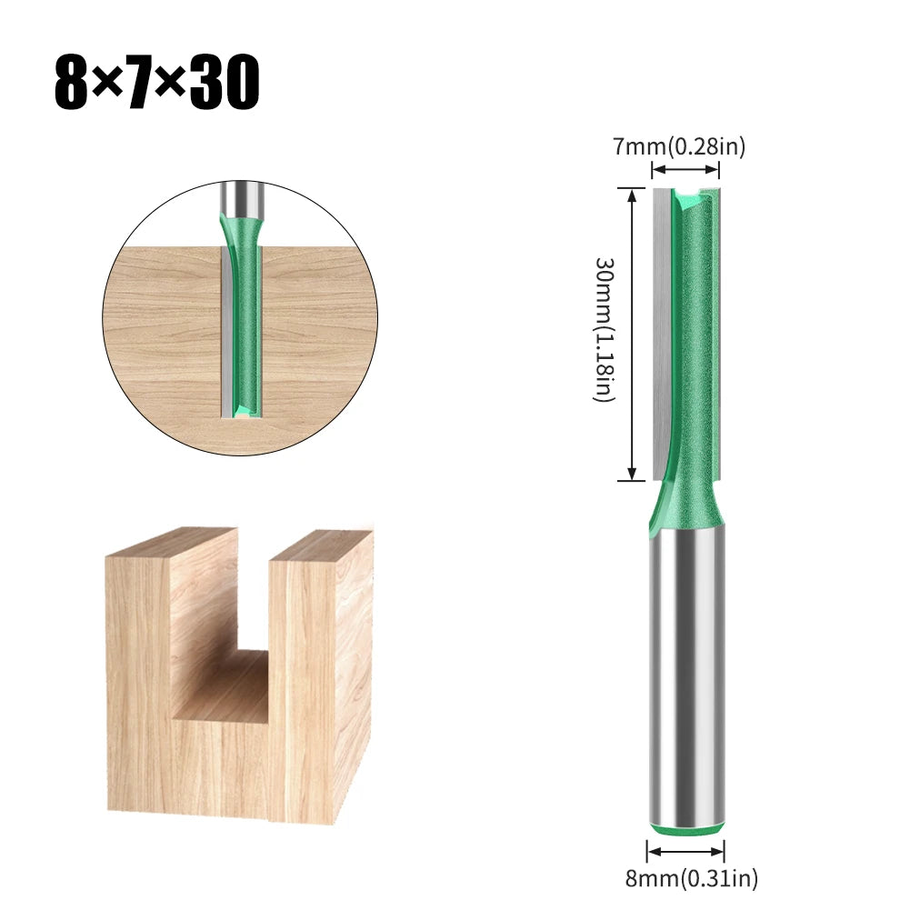 Wolfram Hartmetall Router Bit mit Doppel-Flöte für Holz in verschiedenen Größen
