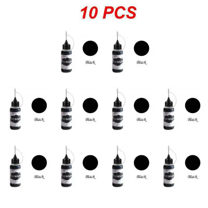 7 Farben Temporäre Henna Tattoo Tinte Set semi-permanent DIY Körperkunst