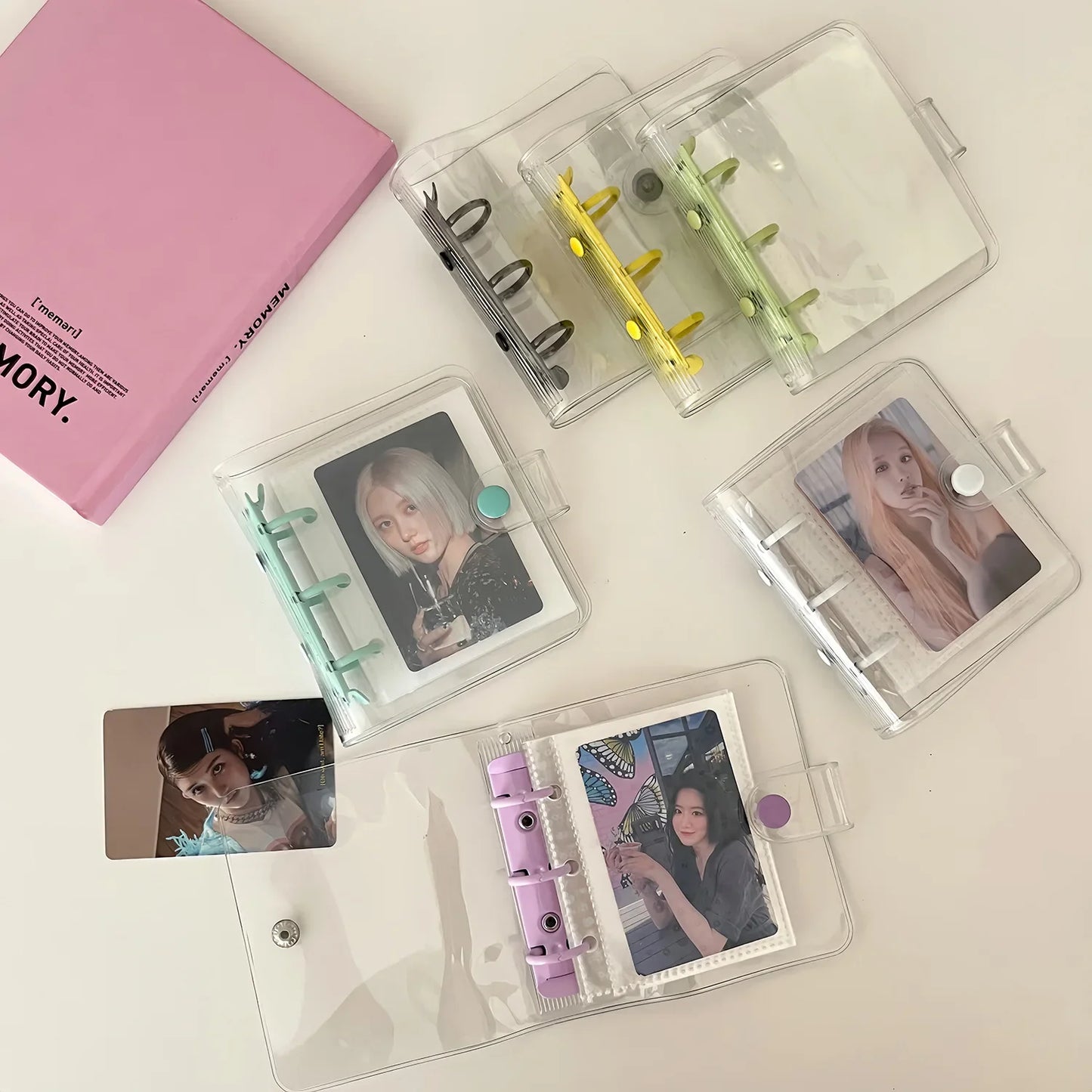 3-Zoll Kpop Fotokarten Sammelbuch und Binder für Idol Bilder Photocards