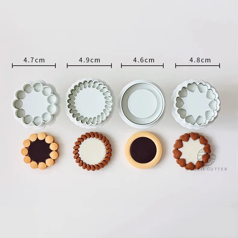 Praktischer 3D Keksstempel aus Kunststoff für kreative Kekse