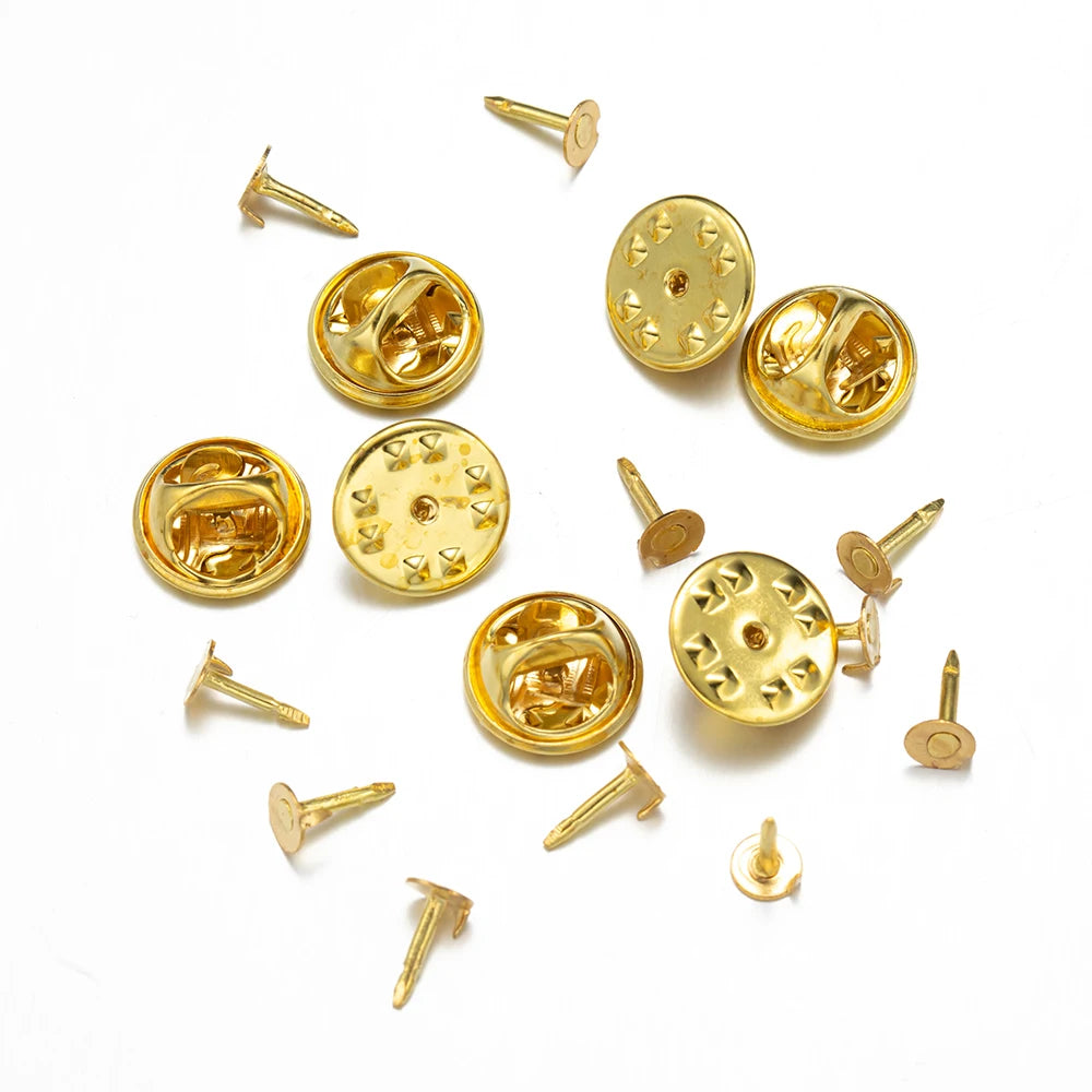 Metall Locking Pin Brosche Abzeichen Halter Verschluss für DIY Schmuck und Handwerk-Yabubest - Home & More