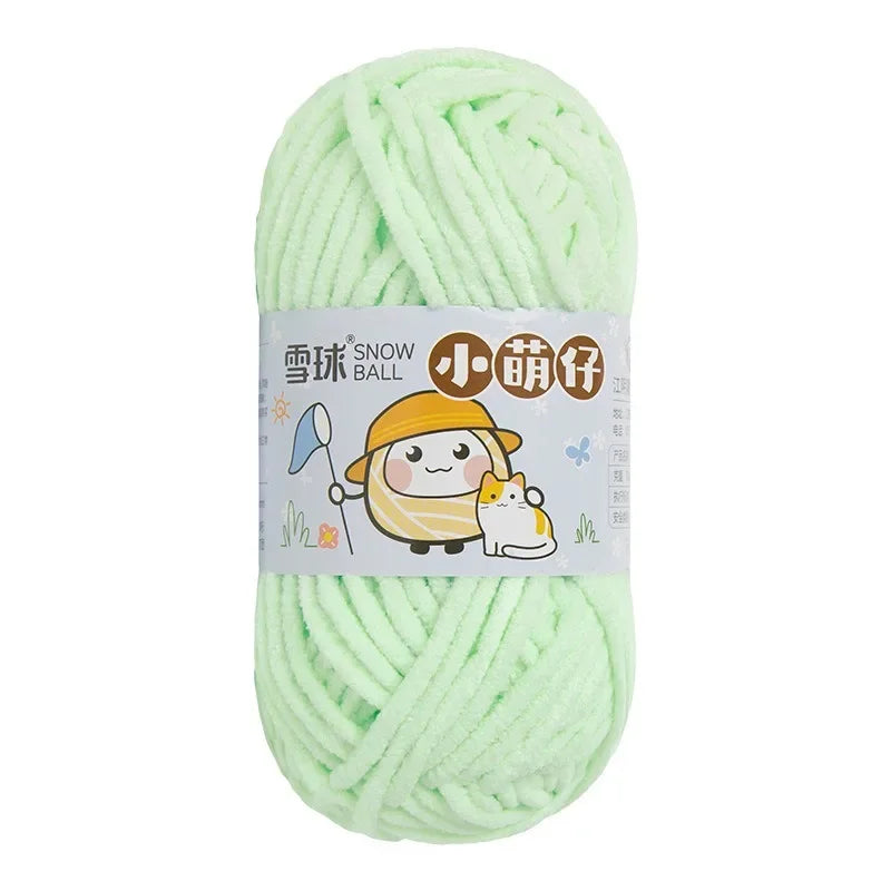 Weiches dickes Chenille Strickgarn 50g für DIY Schal Mütze Pullover