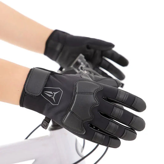 Vollfinger Handschuhe aus PU-Samt Rutschfest Wasserdicht für Outdoor Sport