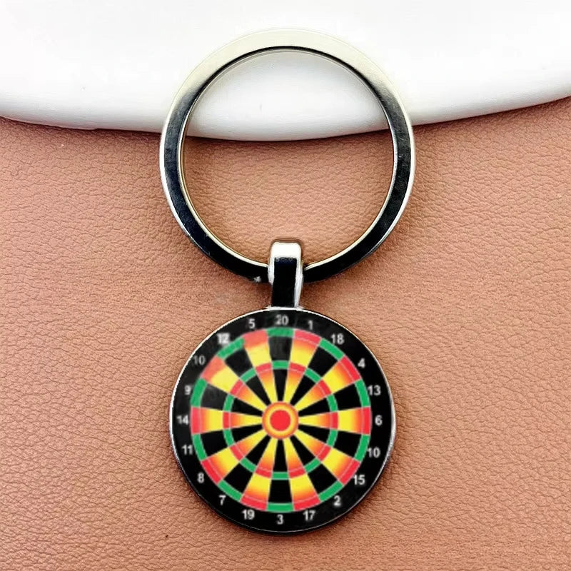 Dart Ziel Schlüsselanhänger Retro Stil Metall Anhänger Unisex Geschenkidee
