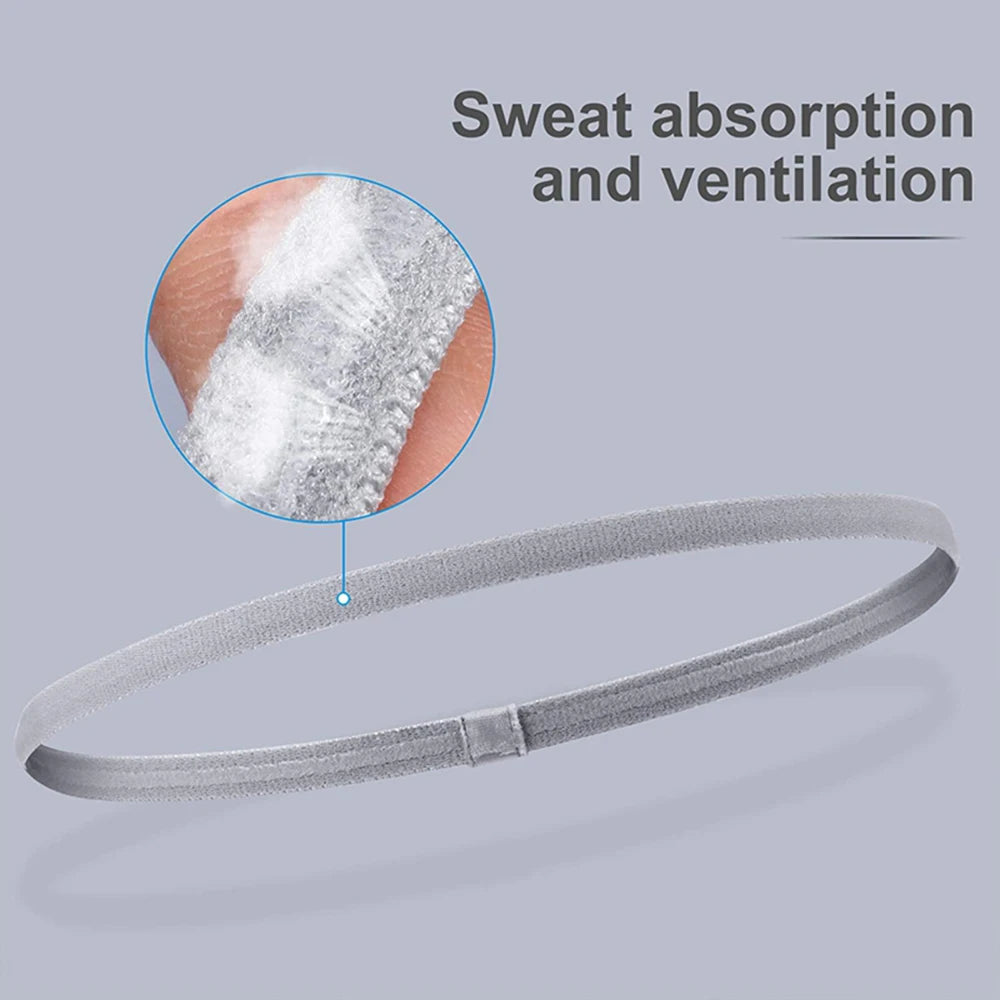 4er Set Sport Stirnbänder – Rutschfest, Elastisch für Yoga & Workout Damen Herren