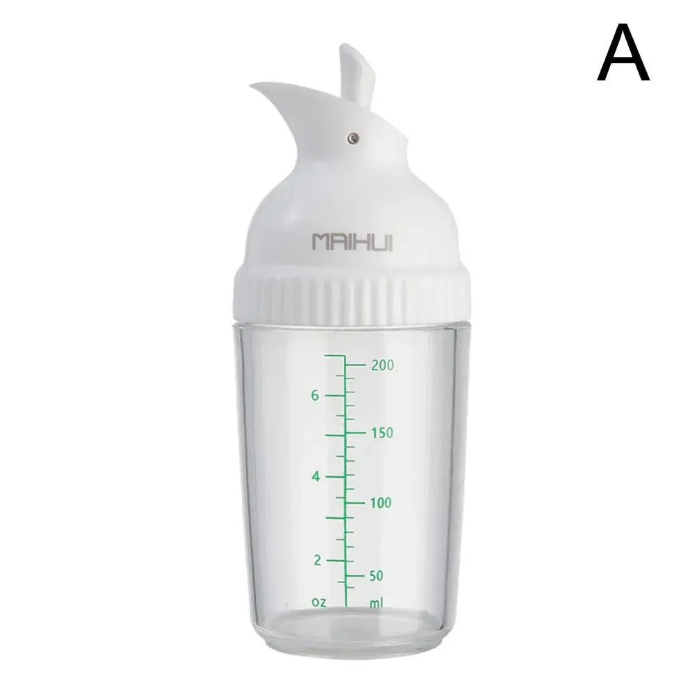 200ml Salat Dressing Shaker auslaufsichere manuelle Saucen Mixer Flasche