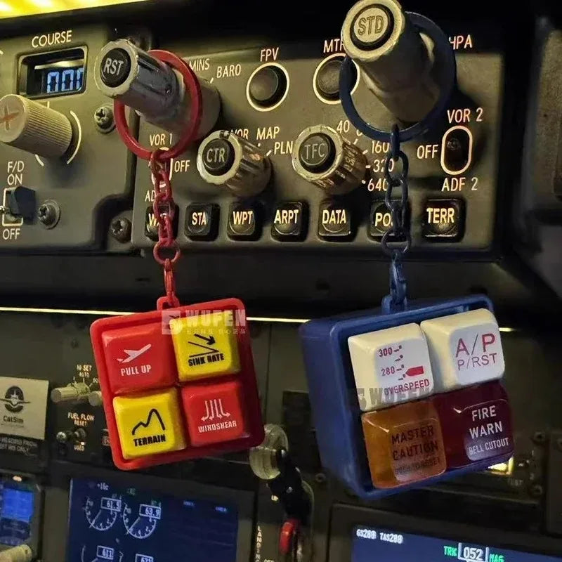 Tragbarer Flugzeug Notfall Sound Simulator Schlüsselanhänger aus Kunststoff-Yabubest - Home & More