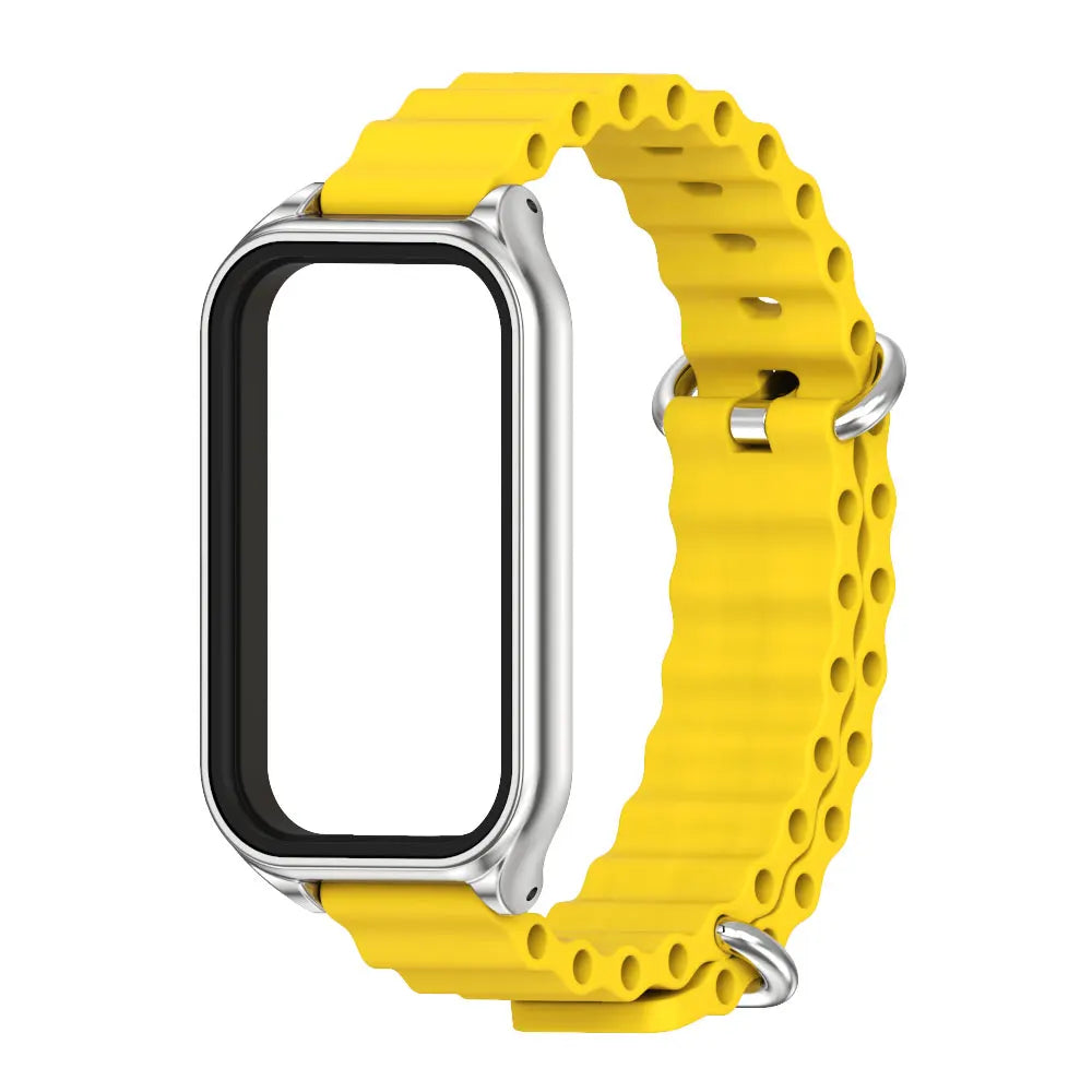 Silikon Armband Ersatz für Smart Band 8 9 mit Einstellbarer Länge