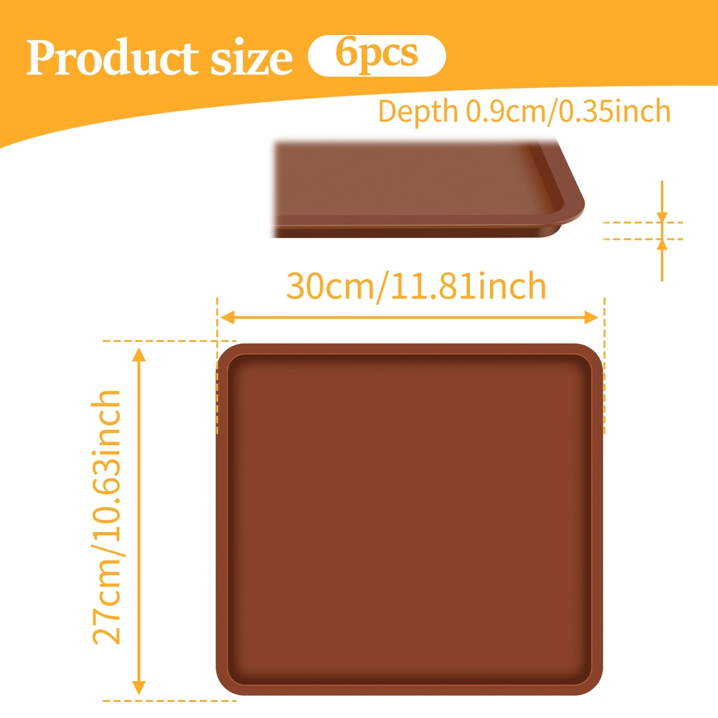 Silikon Backmatten 4 bis 6 Stück Nicht stick Backformen für Gebäck